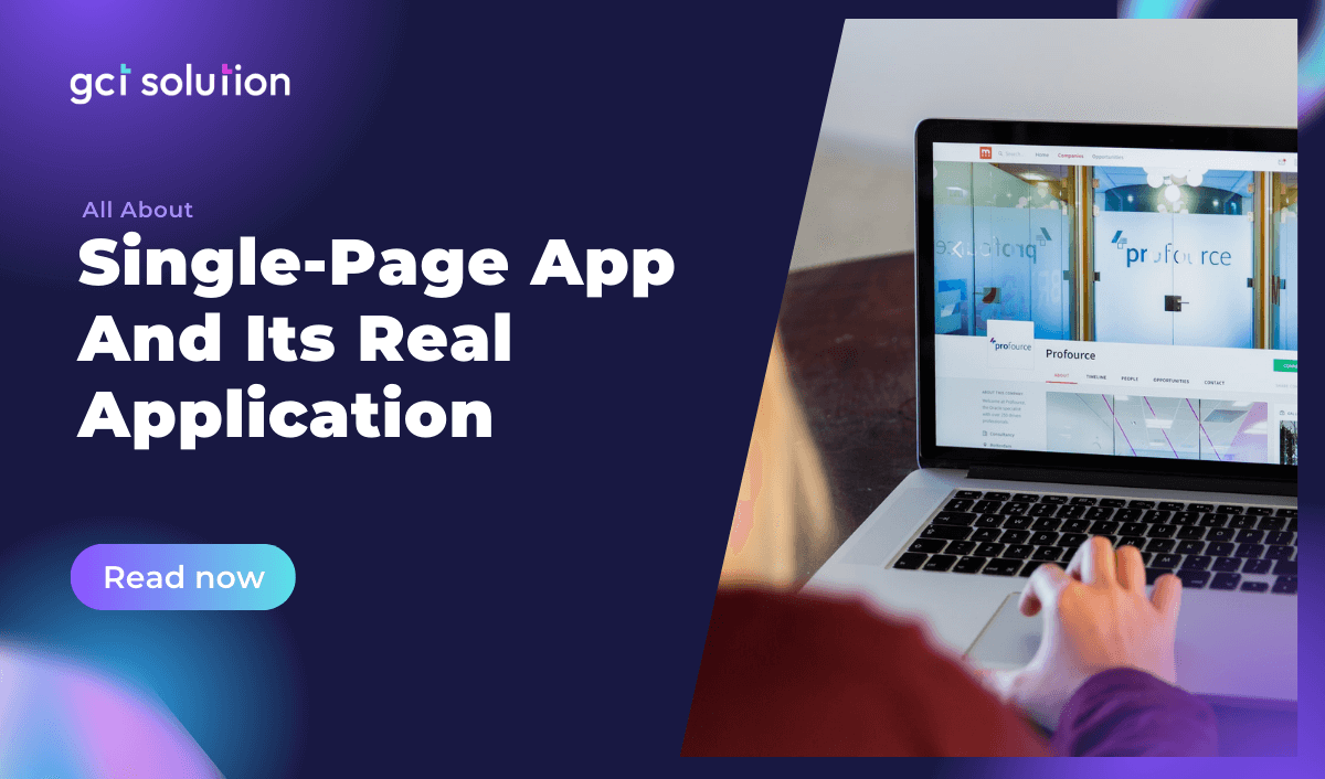 gct solution single page app and its application