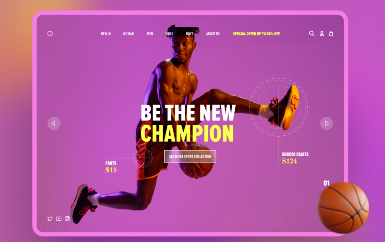 gct solution sportswear store web app